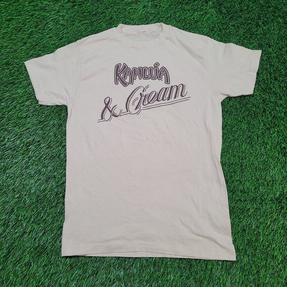 Vintage 80s Kahlua & Cream Promo T-Shirt Mens XS / Womens S - Picture 1 of 7